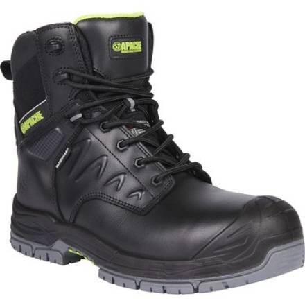 Apache Chilliwack Black Waterproof Side Zip Safety Boot Size 11